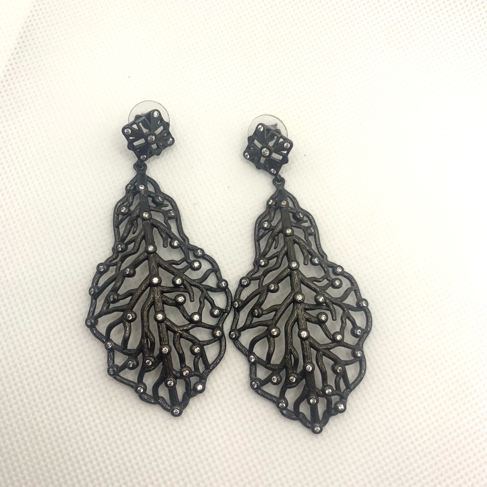 Kendra Scott Luxe Gunmetal Ariel